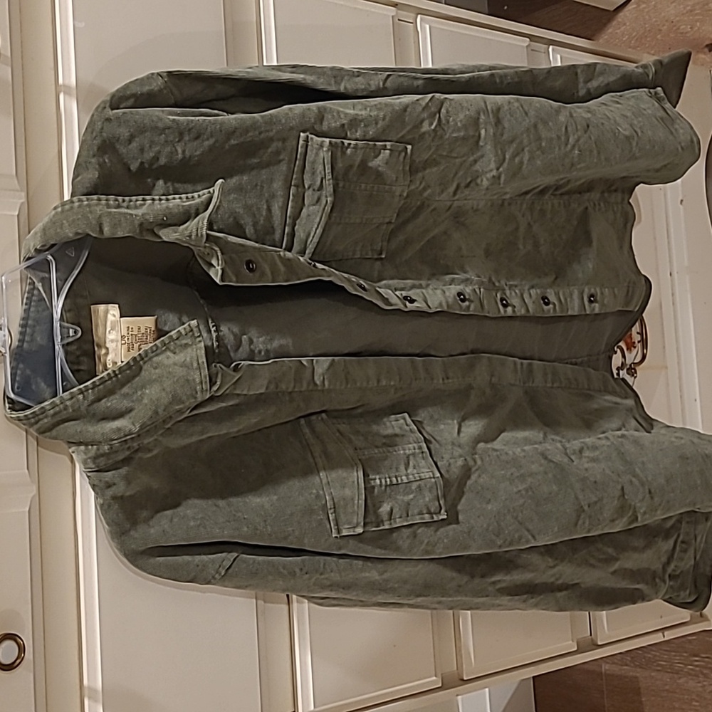 Cotton Ginny Olive Cordorouy Top